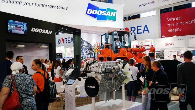 Doosan Infracore приняла участие в выставке INNOPROM 2018, крупнейшей промышленной выставке в России